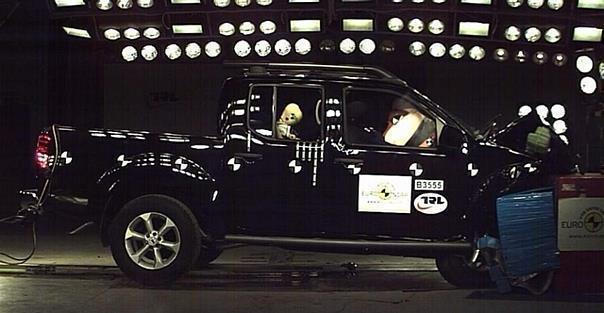 Nissan Navara im Euro NCAP-Crashtest. Foto: Auto-Reporter/Euro NCAP